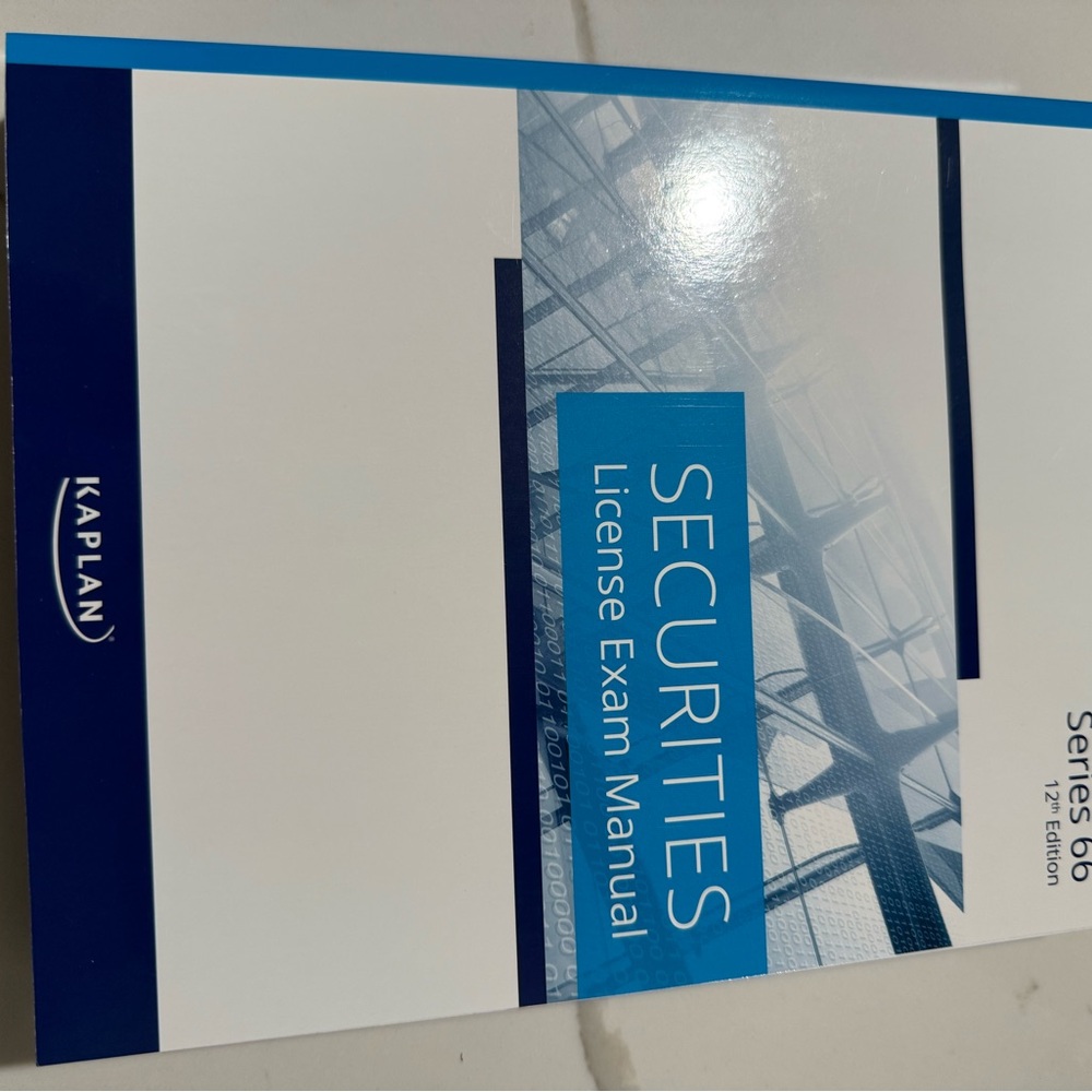Kaplan Series 66 License Exam Manual - 12th Edition